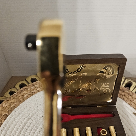 1988 Limited Edition MAC 50 Tools 24K Gold Plated 6pc Ratchet Socket Set - Picture 3 of 16